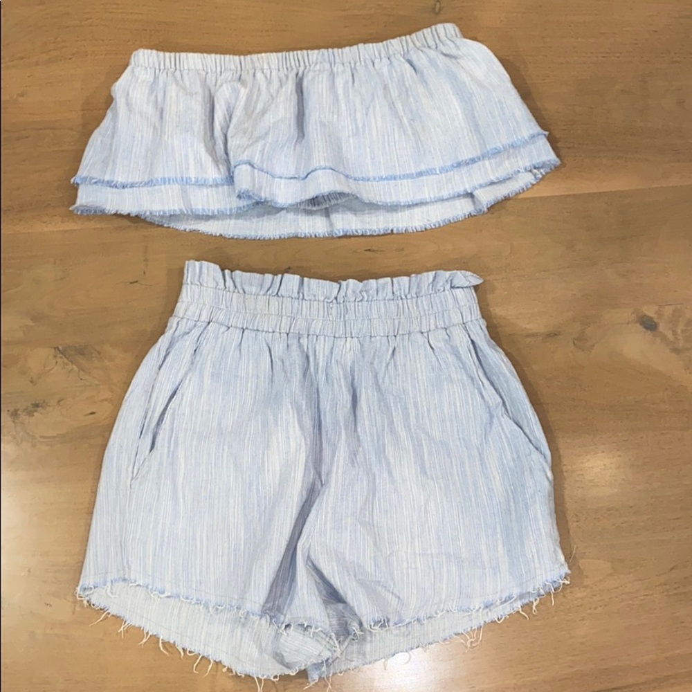 Blue two piece set